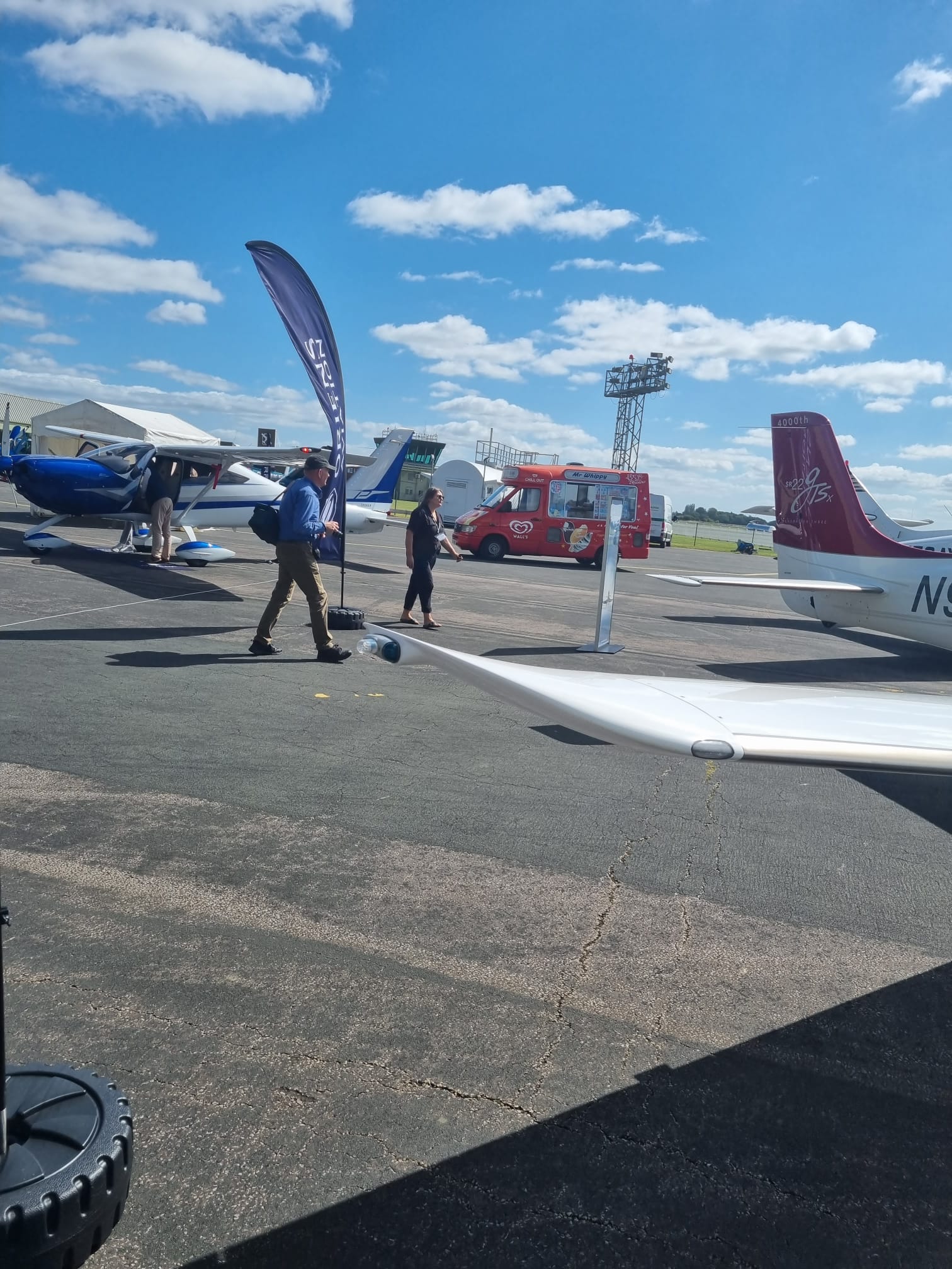 Ice cream van at an airshow